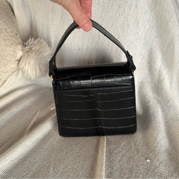 New JW PEI The Fae Top Handle Bag - Black Croc - Picture 4 of 8